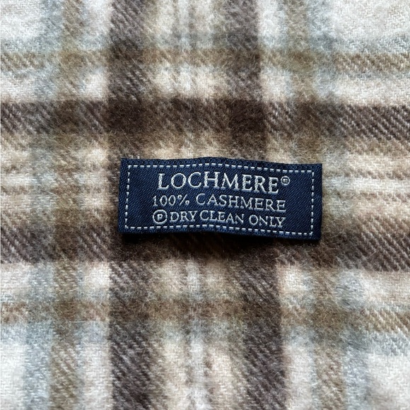LOCHMERE 100% Cashmere Plaid Scarf - Picture 4 of 6